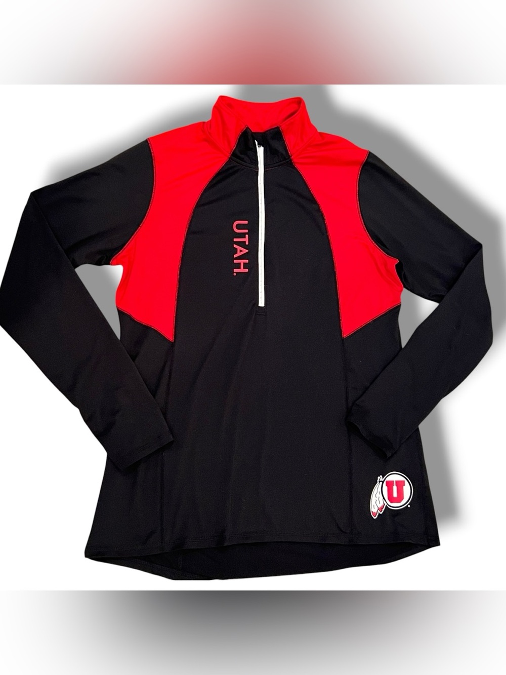 Rivalry Threads University Of Utah Utes Women’s 1/4 Zip Sz XL Long Sleeve U Of U